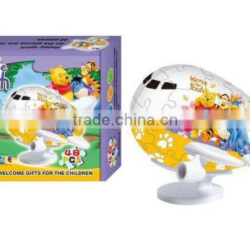 3d plane puzzle 48pcs children plane puzzle