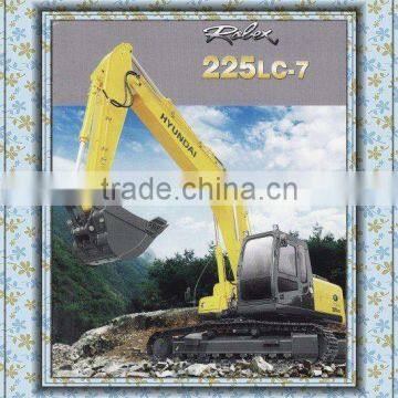 Original import Hyundai Crawler Excavator R225LC-7S from Korean