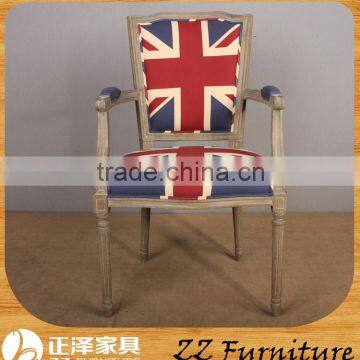 Classic Upholstered Dining Chairs with Arms