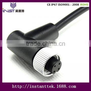INST M12 90 Degree 4pin Waterproof Connector photo-3