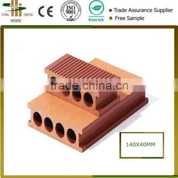 High quality cheap price grooved wpc deck board