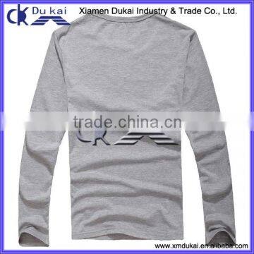 Long Sleeve t Shirt for Men, Printted t Shirts, Set-in Sleeve O Neck Tee Shirt photo-2