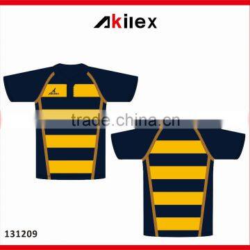 Custom Rugby jersey / rugby jersey shirt with digit sublimation printing /rugby clothing