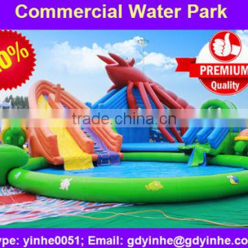 2016 giant 100+people new design inflatable water park games for sale                        
                                                Quality Choice