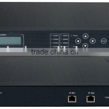 IP QAM Modulator with multiplexer Scrambler (TS IP/multicast gigabit in,4*DVB-C RF out)