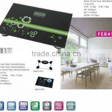 Digital Bathroom Scale with 180kg Maximum Capacity and 1.5-inch LCD Size