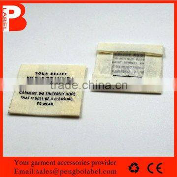 custom care label main labels type and woven labels printed technics garment accessories