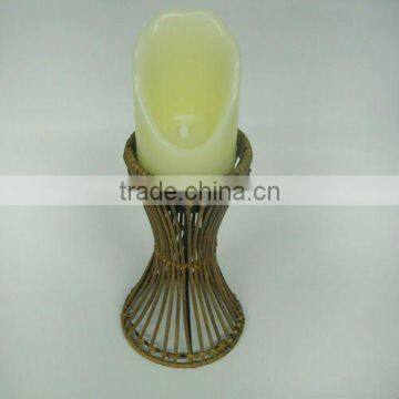white real burning candle crater shape led flameless firelight candles