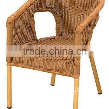 Rattan chair in bamboo looking