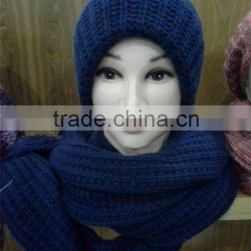 Acrylic Knitted Hat and Scarf sets