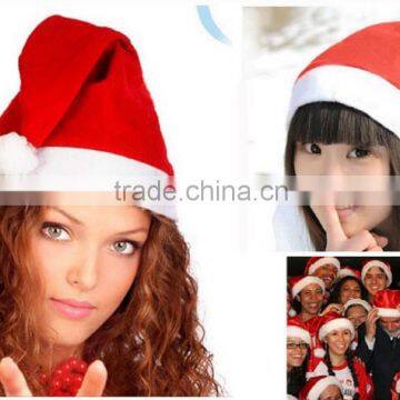 2015 New Design China Manufactor Wholesale Shinning Silver Christmas Santa Hat