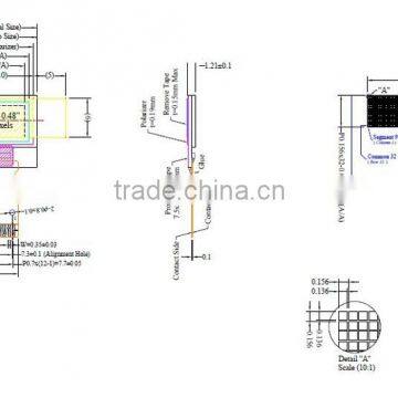 0.48 -inch LCD Screen 72 * 32 Oled photo-6