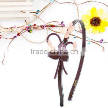 girls' lovely cellulose acetate hair accessories of rhinestone hairbands