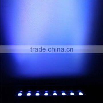 Wireless 8*tri-3w Battery Powered Rgb Dmx Led Wall Washer