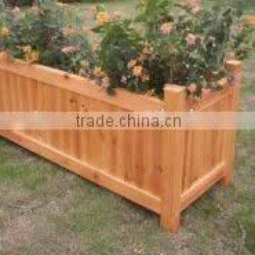 wooden planter