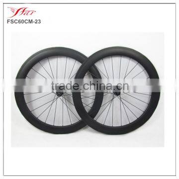 Far Sports carbon track wheels 60mm depth high profile carbon track bike, with fixed gear single speed hub 24H/24H