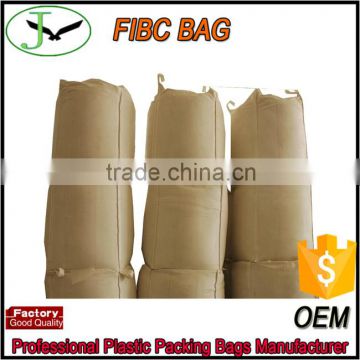 durable one ton non porous pp woven FIBC bag for building materials storage