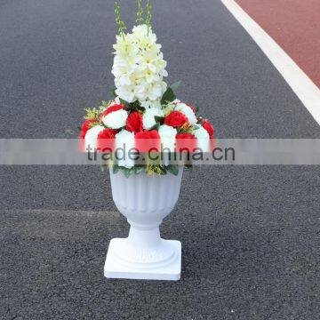 Elegant wedding flower pillar stage decoration flower tall vase for hotel event party