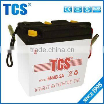 High quality lead acid best motorcycle motorcycle batteries 6v 4ah