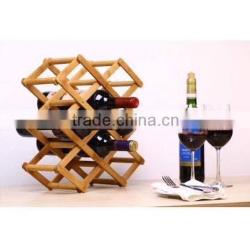 Bamboo wine stopper display rack