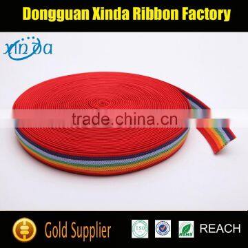 Hot Sell Twill Elastic Bands, Rainbow Elastic Bands