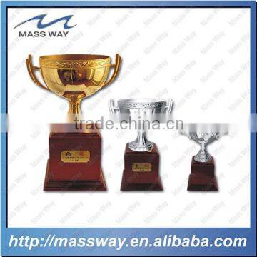 Souvenir gold and silver metal cup trophy