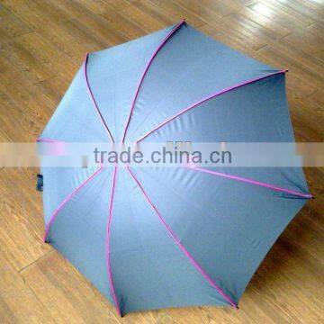 steel frame UV stop automatic straight golf sun umbrella