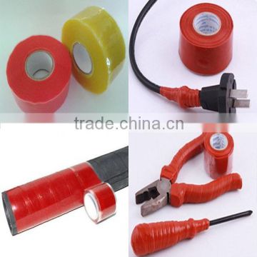 Waterproof self-fusing silicone rubber electrical insulation tape