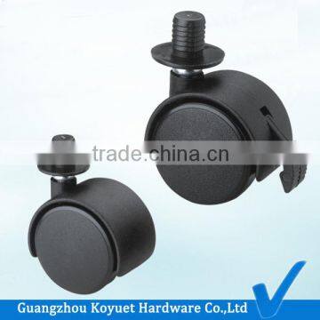 Pro Wholesale Heavy Duty Economical Nylon Black Short Plunger 1.5 inch caster wheel