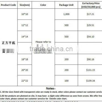 KC5 Square Rivoli 18*18 Flat Back Sew on Acrylic Rhinestones for Fashion Decoration, Craft Making, Garment Bags Accessories photo-2