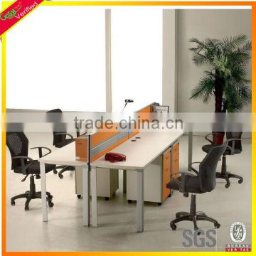 popular aluminium furniture partition workstation with glass screen