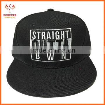 Cheap 3D Embroidery/Print Cotton/Acrylic Adjustable Green Custom Blank Flat Brim 5 Panel Snapback Cap/hat For Girls