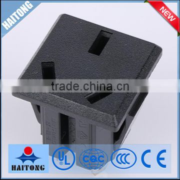 110v power socket pcb mount AC-06 black ac socket with best quality