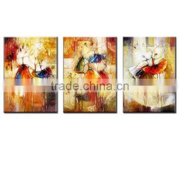 abstract dancers canvas painting art