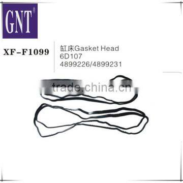 excavator Cylinder head gasket for 6D107