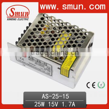 25W 15V 1.7A Single Output Small Volume Power Supply AS-25-15