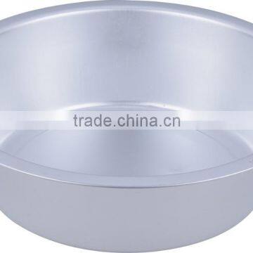 Durable big round aluminum metal wash basin