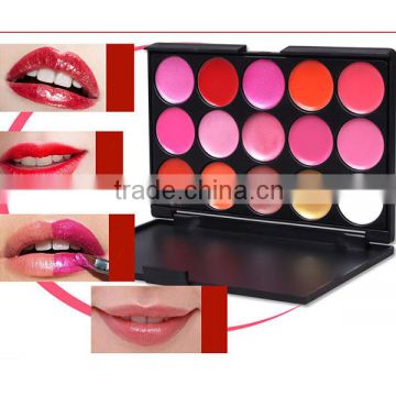 Customize Private Label Lipstick matte15 color charming lip gloss palette,private lable lipgloss makeup kit