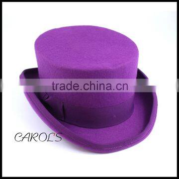 top hat 13cm-18cm party hats blank cap 100% wool president top hat