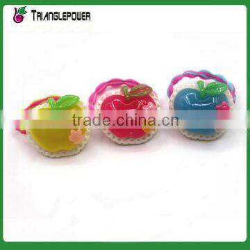 Lovely candy colors apple design children hair tie set