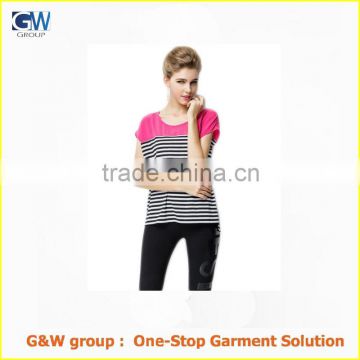 wholesale custom women fashionable t-shirt