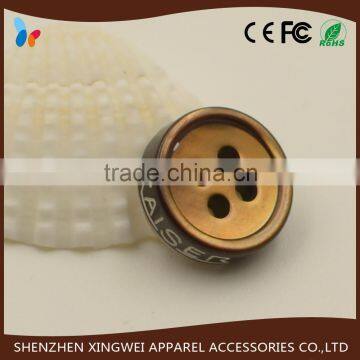 hight grade coffee four hole shell button for shirt