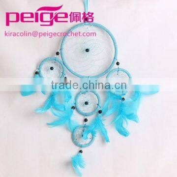 Turquoise color 5 circles dream catcher