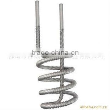 High anti-corrosion corrugated twisted titanium as coil can used for heat exchanger water storage as cooling or heating