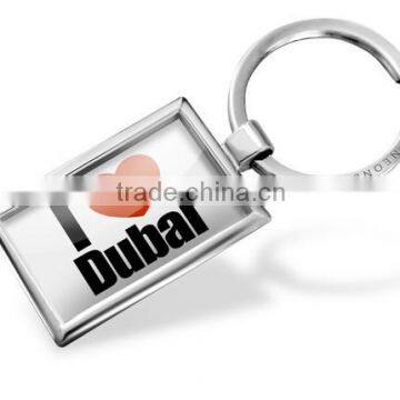 Metal Dubai Keychains on Split Ring