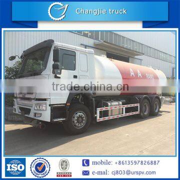 High performance customized Sinotruck Howo 6x4 lpg gas cylinder tank truck