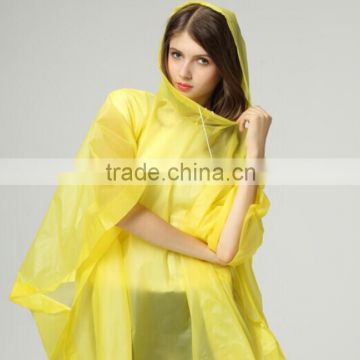 High quality EVA adult poncho/Disposable Emergency Raincoat/ Waterproof Raincoat