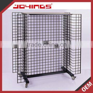 Supermarket Easy To Move 4 Way Wire Grid Display Rack