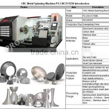 HIGH SPEED CNC Metal Spinning Machine Draught Fan Spinning Military Spinning