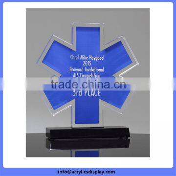 China supplier manufacture hot sell quadrate acrylic trophy